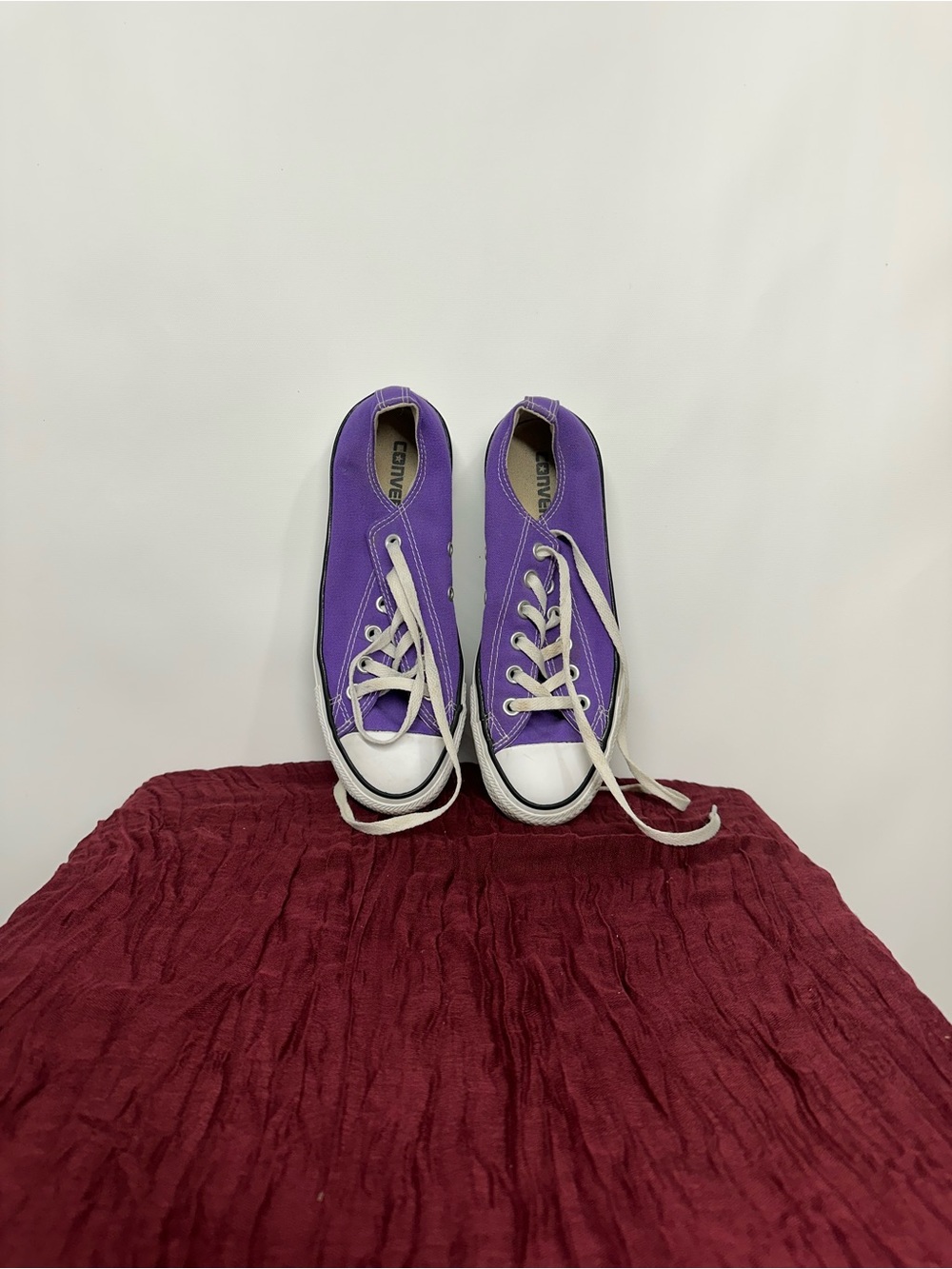 Converse Chuck Taylor All Star Low Purple Canvas Shoes Men 5 Women 7 Sneakers